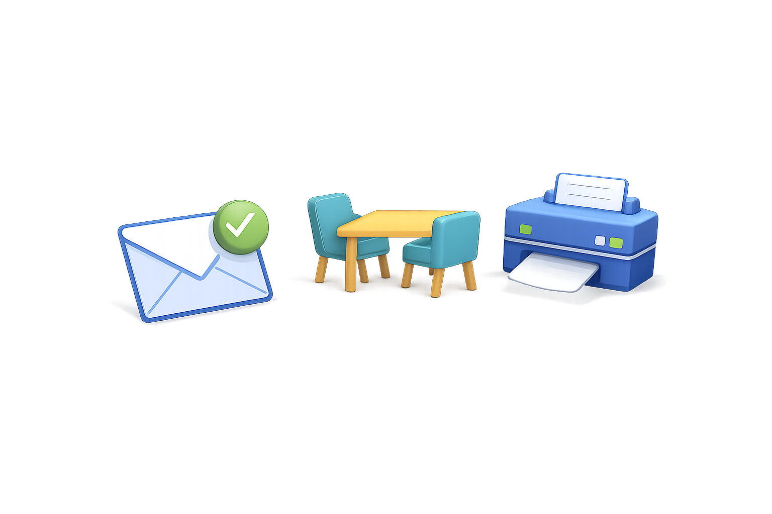 우편물 안내 · 미팅룸 · OA 이용